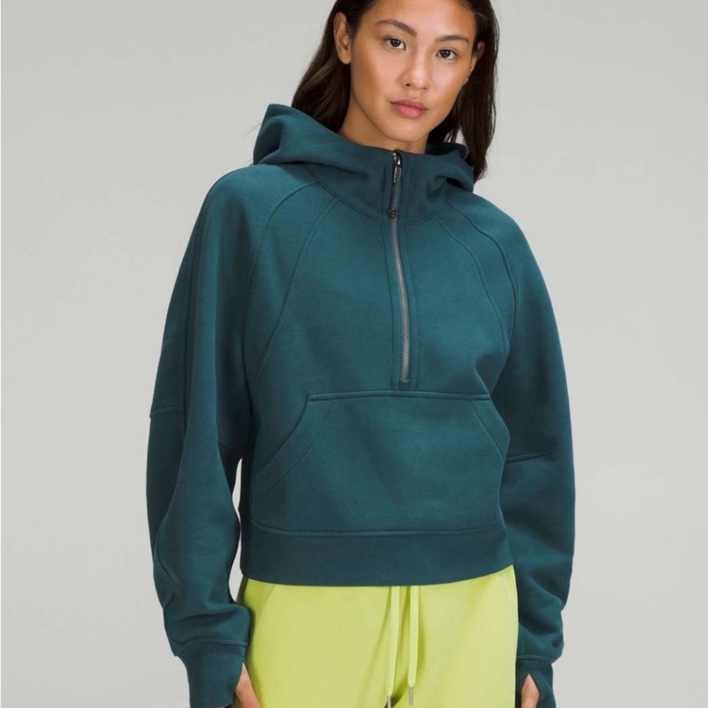 Storm teal lululemon scuba hoodie